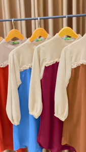 Tunik Elegan Simple Wanita Kekinian & Hijab Terbaru Remaja Basic
