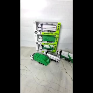Diecast Mobil Truk Sampah Alloy Pullback - Miniatur Tangki Truck Anak Laki