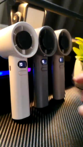 120 Speeds Portable kipas mini with Display USB Rechargeable Handheld Fan Cooler in Summer 手持小风扇