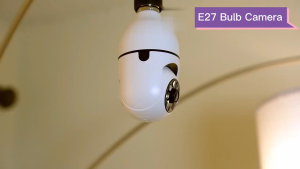 หลอดไฟกล้องวงจรปิดการเฝ้าระวังกล้อง V380 1080p กล้องรักษาความปลอดภัยอัจฉริยะ Ip 360 องศา Wifi เชื่อมต่อกับโทรศัพท์