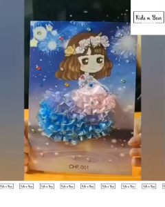 Mainan Diy - Diy Craft - Diy Baju - DIY Craft Baju menempel Gaun Princess Mainan kerajinan tangan anak - 289-DIY Craft Baju