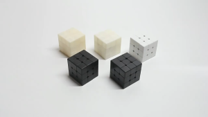 Rubik 3x3 Polos Kubus Cube Warna Hitam / Putih