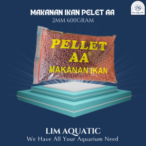Makanan Ikan Pelet Aa 2mm 600gr  Pellet Koki  Makanan Koi