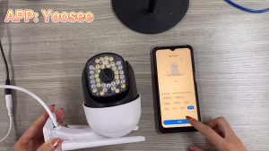 กล้องวงจรปิด wifi (เสียงพูดไทยได้)V380Pro กล้องวงจรปิดไร้สาย 5ล้านพิกเซล ไฟLED32 หมุนตามอัตโนมั360° ไม่มีจุดบอด!!