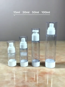 Chai lọ hút chân không phun sương Lọ chiết mỹ phẩm dầu gội sữa rửa mặt hút chân không du lịch 15-100ml-NIEVE