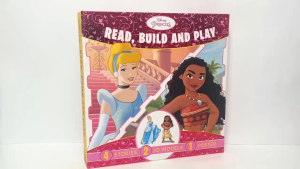 Disney Princess Read Build & Play Deluxe Book Box Set (Hardcover) With 4 Stories 3D Models & 1 Poster For Kids