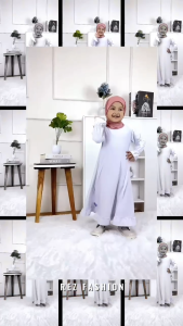 Jilbab Instan Anak Pasmina Iner Kids | Hijab Instan Kids 2-8 Tahun