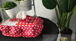 Shafiyyah.sarban Tempat Tissue Shabby Chic Pita Rumbai