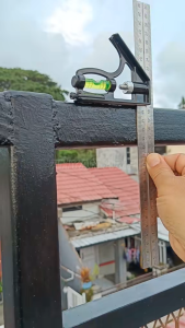 Penggaris Siku L Waterpass Kombinasi Square Ruler Sudut Presisi Air Geser Serbaguna Alat Ukur Tukang