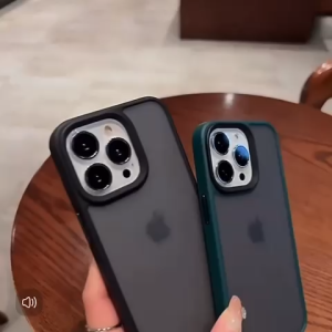 SOFTCASE PREMIUM HYBIRD COMPATIBLE FOR IPHONE 13 13PRO 13PROMAX 14 14PRO 14PROMAX 15 15PRO 15PROMAX TPU TRANSPARAN MATTE SHOCKPROOF - iPon Case iP-032