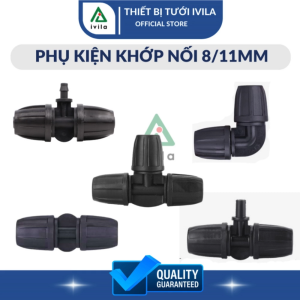 Combo 5 Phụ kiện khớp nối nhanh ống mềm PVC 8/11mm khớp nối ống nước phụ kiện nối ống mềm