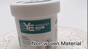 200 Pieces Natural Aloe Extract Organic Non-Woven Fabric Dog Cat Eye Ear Cleaning Pet Wipes by Harriet Trading