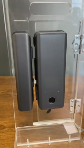 Tuya Smart Glass Door Lock For Sliding Single Double Door Electronic Lock Multifunction Biometric Fingerprint/Password/Tuya App/Ic Card/Phone NFC/Key Unlook 6-in-1 Anti-theft Main Door Gate Lock For Home Office