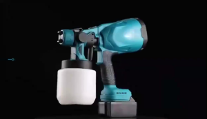 998VF Electric Cordless Spray Gun 1000ML Portable Paint Sprayer 1200W High Power Cordless Paint Sprayer Flow Control  Woodworking Paint Sprayer Household Disinfection Spray Gun Battery Machine Nozzle