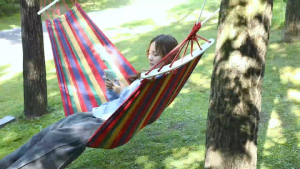 777 hammock Portable Cotton Rope Outdoor Hammock Canvas Hammock with Storage Bag Roller Hammock