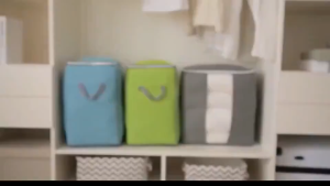 Adzkia35 Tempat Penyimpanan Bed Cover / Selimut / Storage Box Bamboo Organizer Bag / Tas Penyimpanan Pakaian dan Selimut