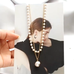 Kalung / Choker Amelia Rantai Double Layer Fashion Aksesoris wanita