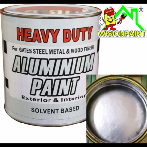 ALUMINIUM PAINTHEAVY DUTY FOR STEEL METAL AND WOOD FINISH EXTERIOR/INTERIOR (1L)