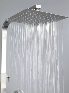 SG Seller-READY STOCK 304 stainless steel shower shower set/Hot and cold faucet shower/Bathroom rain booster shower head