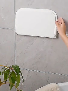 ส่งจากไทย ชั้นวางของพลาสติก แบบพับได้ ติดผนัง ห้องครัว ห้องน้ํา พับแผ่น อุปกรณ์ติดผนัง ไม่ต้องเจาะรู ลอยน้ํา