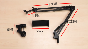 Ulanzi T2 Metal Tripod Mount for Tablets & Smartphones ขาตั้งสำหรับแท็ปเล็ต & สมาร์ทโฟน หนีบขอบโต๊ะ