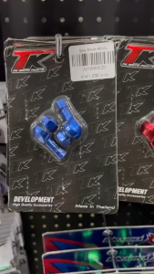 จุ๊บลมรถมอเตอร์ไซค์ งอ 80 องศา จุ๊บลมงอ CNC งานสวย แข็งแรง ทนทาน ใช้ได้ทุกรุ่น แบรนด์ TK Moto Parts