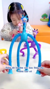 Hươu Cao Cổ Lò Xo Kéo Dài Tay Chân Có Đèn Led Hươu Co Giãn Dãn Đồ Chơi Giáo Dục Cho Bé Phát Triển Tư Duy Trẻ Em