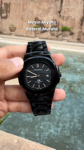 PhiLipe Ricci JPN Jam Tangan Pria Rantai Anti Air Quartz Japan Movement Original 5094 Water Resist