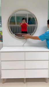 ตู้อเนกประสงค์ 120 ซม. รุ่น CD-120 Sweden พร้อม! กระจก LED **ตจว.มีค่าจัดส่ง สอบถามก่อนสั่งสินค้า**