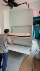 Folding Murphy Bed Hidden Bed Wall Bed With Wardrobe & Cabinet Combination Customizeable