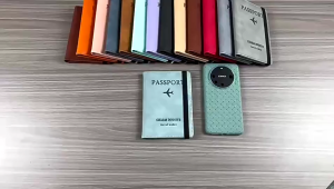 RFID Protection Passport Holder Leather Passport Cover Credit Card IC Travel Passport Cover Travel Sim Card Case Holder