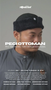 PECI OTTOMAN Rosal Peci Cap Pecicap Kopiah Songkok Sholat Solat Shalat Pria