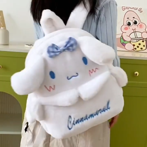 School bag Fashion womens backpack cute Kulomi shoulder bag Cartoon girl backpack large capacity plush backpack childrens toy bag Student backpack Cartoon Japanese series trend shoulder bag childrens holiday gift