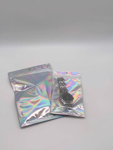 10pcs Laser Card Bag Dense Bag Jewelry Packaging Bag Food Storage Bag (Size 10×15cm)