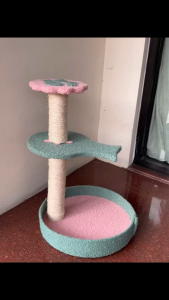 Cat Scratcher Cat Tree Kayu Mainan Kucing Garukan Cakaran Kucing Cat Condo Kucing