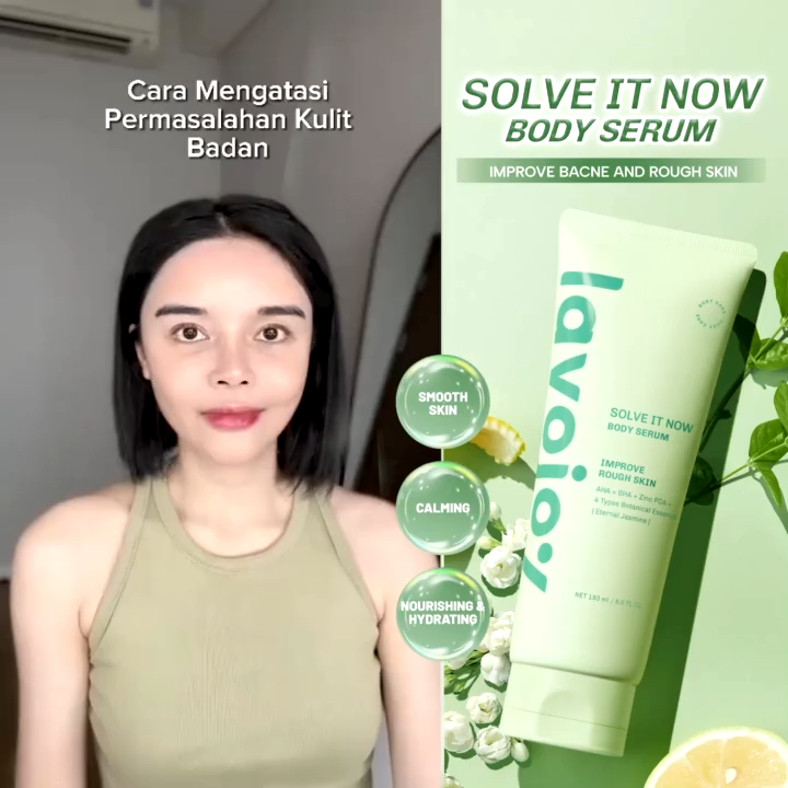 LVJ LAVOJOY Solve It Now Body Serum 180ml With AHA BHA Zinc PCA