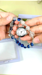 Jam Tangan Gelang Wanita Perhiasan Mutiara Model Terbaru Fashion Style Cantik Elegan Indah