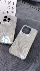 Hard Case Feather Hologram Fullcover For Infinix Hot 10 Play Hot 11 Play Hot 30 Hot 30i Hot 30 Play Hot 40 Hot 40i Hot 40 Pro Hot 50i