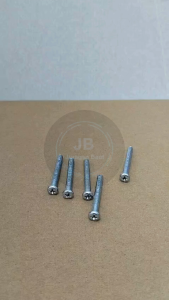 10 BUAH BAUT JP M5X40 PANJANG 4CM 4 CM OBENG PLUS M5 X 40 BAUD 5X40 5 X 40 MM 40MM PAN HEAD PUTIH GALVANIZ GALVANIS GALPANIS PITCH DRAT 0.8