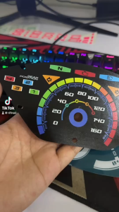 แผ่นไมล์ 125 บังลม  งานสกรีน สั่งออกแบบได้