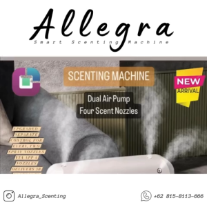 ALLEGRA SCENTING MESIN PENGHARUM RUANGAN DUAL PUMP DIFFUSER PENGHARUM RUANGAN OTOMATIS