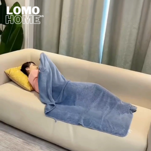 Khăn tắm LOMO gội đầu lau mặt dùng cho gia đình spa khách sạn chất liệu nhung san hô siêu mềm mại thấm hút