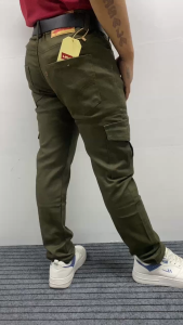 Mens Casual Stylish Straight Slim Fit Jeans Young Hiphop Skinny Denim Cargo Pants 6 pockets