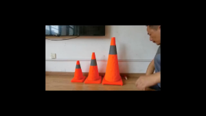 30CM45cm 65CM Reflectorized Traffic Cone Barricades Warning-sign Road-Safety Lift With Led Light Folding