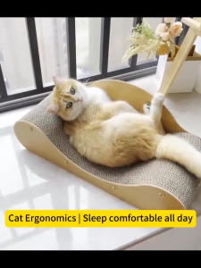 Papan mainan Pencakar Penjagaan Kuku Kucing 60cm Cat Scratching Board Bed Toy Pet Furniture Kitten Scratcher Pads