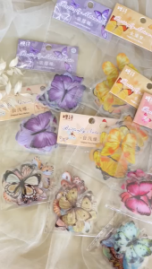 40pc Stiker Kupu-Kupu Cantik / Stickers Kupu-Kupu Stiker DIY Scrapbook Bujo Bullet Journaling Scrapbook Hiasan Buku Diary Diari Tahan Anti Air Stiker Murah