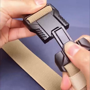 Alloy Quick Release Pluggable Buckle Elastic Belts For Men Durable Tactical Belt Cowboy Outdoor Army Belt Hunting