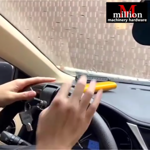 millionhardware - (free 2 Keys) Universal Auto Anti Theft Car Vehicle Security Rotary Steering Wheel Lock Kunci Stereng Kereta