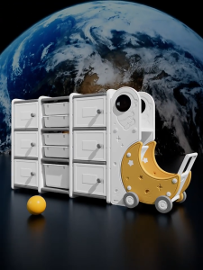 Kệ nhựa để đồ chơi cho bé Lechin mẫu mặt trăng