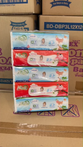 กระดาษเช็ดหน้า(ซอฟท์แพค) 150 แผ่น รวม 750 แผ่น  หนา 2 ชั้น  ยี่ห้อนิน่า Nina เนื้อนุ่ม ผลิตจากเยื่อกระดาษบริสุทธิ์ 100 %